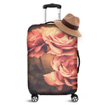 Vintage Rose Print Luggage Cover