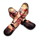 Vintage Rose Print Muay Thai Shin Guard