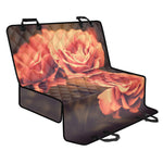 Vintage Rose Print Pet Car Back Seat Cover