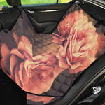 Vintage Rose Print Pet Car Back Seat Cover