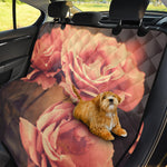 Vintage Rose Print Pet Car Back Seat Cover