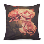 Vintage Rose Print Pillow Cover