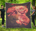 Vintage Rose Print Quilt