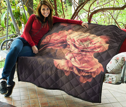 Vintage Rose Print Quilt