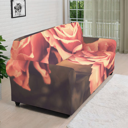 Vintage Rose Print Sofa Cover