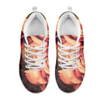 Vintage Rose Print White Sneakers