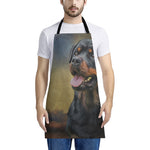 Vintage Rottweiler Portrait Print Apron
