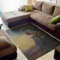 Vintage Rottweiler Portrait Print Floor Mat