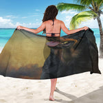 Vintage Rottweiler Portrait Print Beach Sarong Wrap