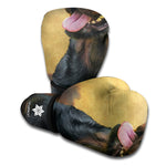 Vintage Rottweiler Portrait Print Boxing Gloves