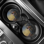 Vintage Rottweiler Portrait Print Car Coasters