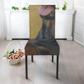 Vintage Rottweiler Portrait Print Dining Chair Slipcover