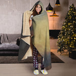 Vintage Rottweiler Portrait Print Hooded Blanket