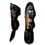 Vintage Rottweiler Portrait Print Muay Thai Shin Guard