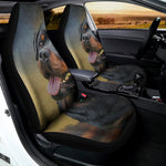 Vintage Rottweiler Portrait Print Universal Fit Car Seat Covers