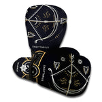 Vintage Sagittarius Zodiac Sign Print Boxing Gloves