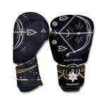 Vintage Sagittarius Zodiac Sign Print Boxing Gloves