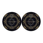 Vintage Sagittarius Zodiac Sign Print Car Coasters