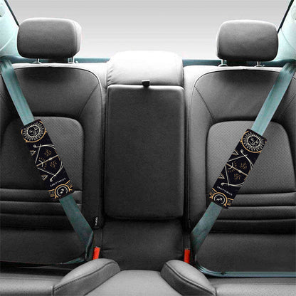 Vintage Sagittarius Zodiac Sign Print Car Seat Belt Covers