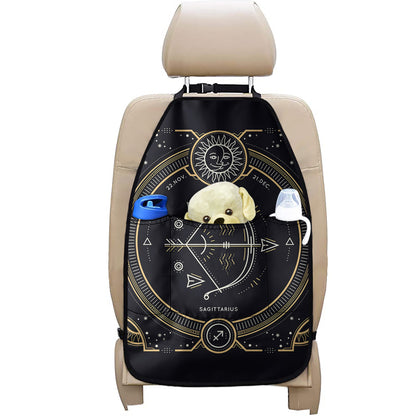 Vintage Sagittarius Zodiac Sign Print Car Seat Organizers