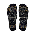 Vintage Sagittarius Zodiac Sign Print Flip Flops