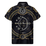 Vintage Sagittarius Zodiac Sign Print Men's Short Sleeve Shirt
