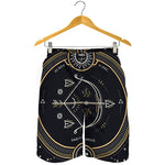 Vintage Sagittarius Zodiac Sign Print Men's Shorts