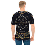 Vintage Sagittarius Zodiac Sign Print Men's T-Shirt