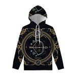 Vintage Sagittarius Zodiac Sign Print Pullover Hoodie