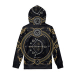 Vintage Sagittarius Zodiac Sign Print Pullover Hoodie