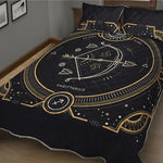 Vintage Sagittarius Zodiac Sign Print Quilt Bed Set