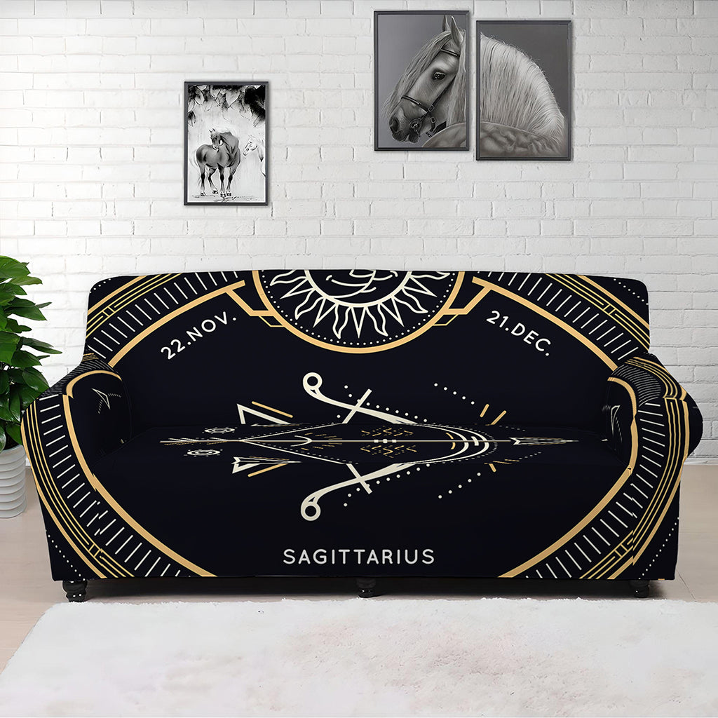 Vintage Sagittarius Zodiac Sign Print Sofa Cover