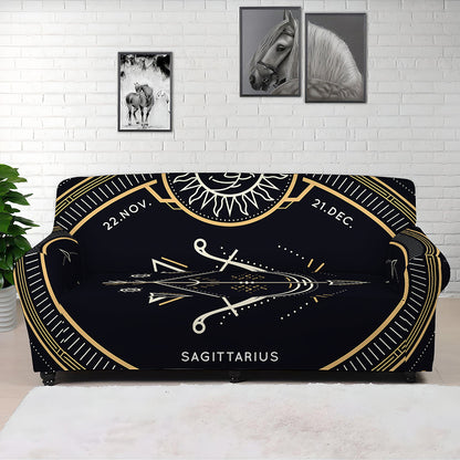 Vintage Sagittarius Zodiac Sign Print Sofa Cover