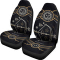 Vintage Sagittarius Zodiac Sign Print Universal Fit Car Seat Covers