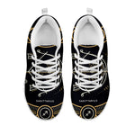Vintage Sagittarius Zodiac Sign Print White Sneakers