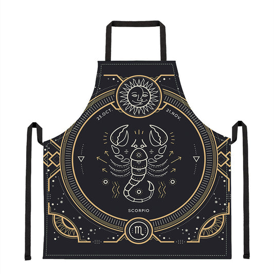 Vintage Scorpio Zodiac Sign Print Apron