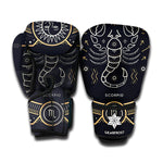 Vintage Scorpio Zodiac Sign Print Boxing Gloves