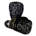 Vintage Scorpio Zodiac Sign Print Boxing Gloves