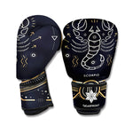 Vintage Scorpio Zodiac Sign Print Boxing Gloves
