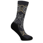Vintage Scorpio Zodiac Sign Print Crew Socks