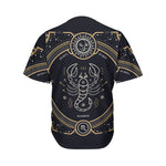 Vintage Scorpio Zodiac Sign Print Men's Baseball Jersey