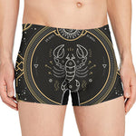 Vintage Scorpio Zodiac Sign Print Men's Boxer Briefs
