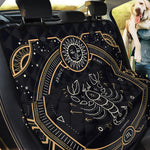 Vintage Scorpio Zodiac Sign Print Pet Car Back Seat Cover