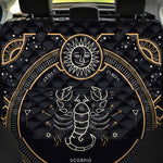 Vintage Scorpio Zodiac Sign Print Pet Car Back Seat Cover