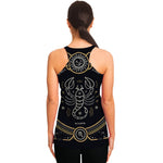 Vintage Scorpio Zodiac Sign Print Women's Racerback Tank Top