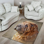 Vintage Shar Pei Print Area Rug