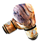 Vintage Shar Pei Print Boxing Gloves