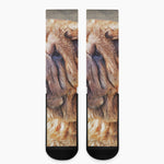 Vintage Shar Pei Print Crew Socks