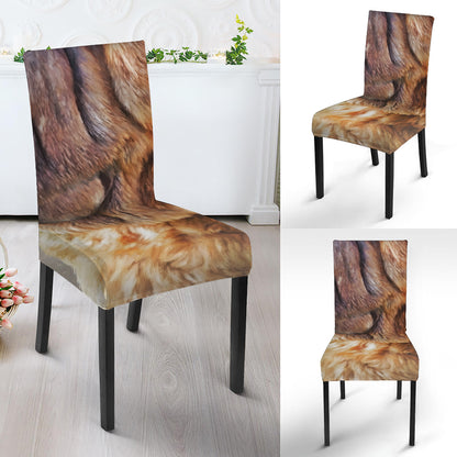 Vintage Shar Pei Print Dining Chair Slipcover