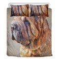 Vintage Shar Pei Print Duvet Cover Bedding Set